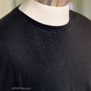 *NEW* BLACK Organic Hemp and Organic Cotton Tee Shirt Unisex T-shirt